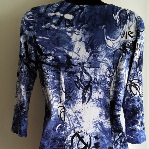 ✨ Host Pick✨ Laura | Ruched twist-side print blouse - Picture 3 of 5